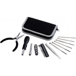 Set de herramientas con estuche de poliéster