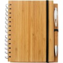 Libreta de Bambú y un bolígrafo de madera