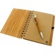 Libreta de Bambú y un bolígrafo de madera