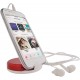 Porta celular con audifonos
