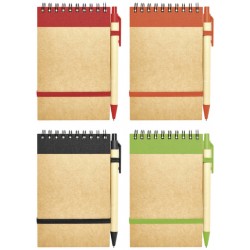Libreta de espiral con boligrafo