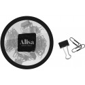 Mini estuche de plástico con clips