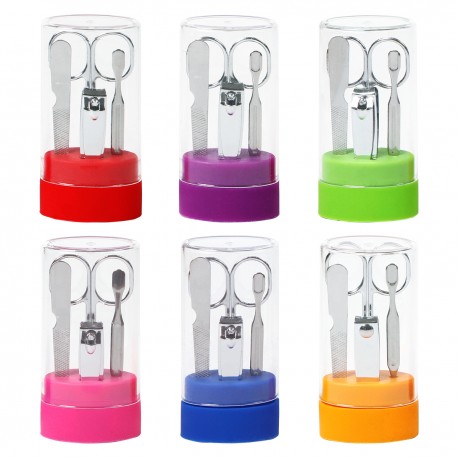 Estuche de plástico con base a color de manicure