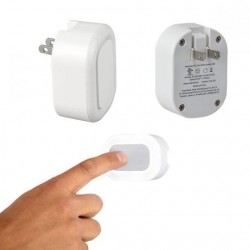 Adaptador de corriente con doble entrada USB