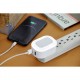 Adaptador de corriente con doble entrada USB