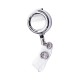 Porta gafete metalico retractil
