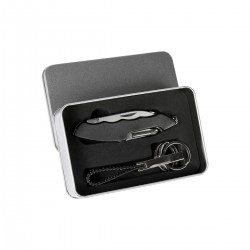 Estuche metalico con 2 accesorios