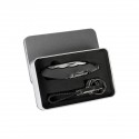 Estuche metalico con 2 accesorios