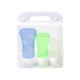 Set de 3 botellas de silicon para tocador