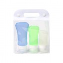 Set de 3 botellas de silicon para tocador