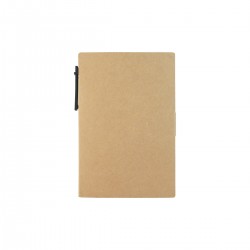 Libreta ecologica con post adhesivos y boligrafo