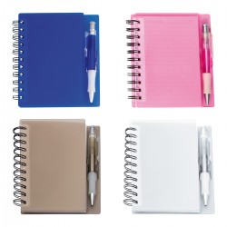 Libreta de plástico wire con espiral