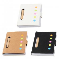 Mini libreta Pamplona ecologica con post adhesivos