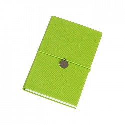 Libreta de curpiel con placa metalica