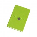 Libreta de curpiel con placa metalica