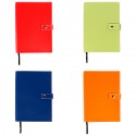 Libreta de curpiel y broche Caroli