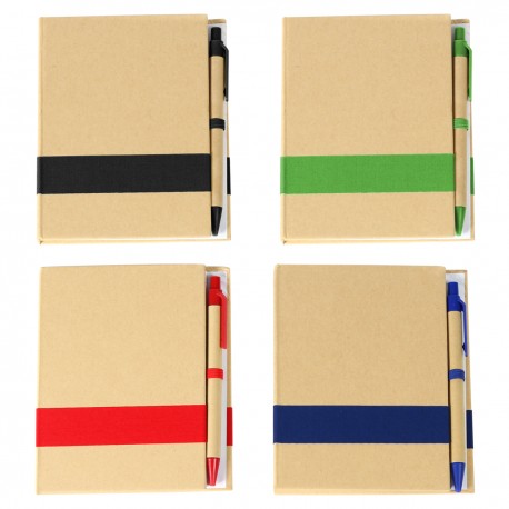 Libreta ecologica con pasta de papel Kraf