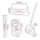 Elegante set de escritorio LENAR reloj pluma abre cartas y tarjetero