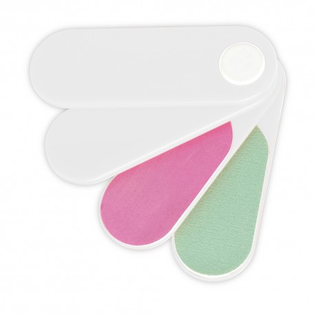 Estuche de plástico con limas para uñas