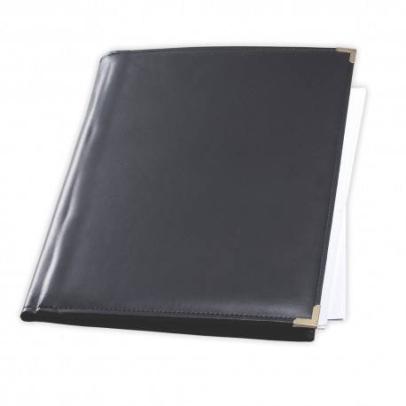 Carpeta de curpiel con porta boligrafo