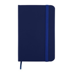 Mini libreta de poliuretano con cinta elastica