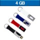 Memoria USB de 4 GB Slim llavero retractil