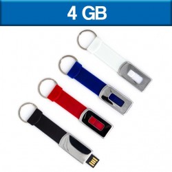 Memoria USB de 4 GB Slim llavero retractil