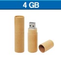 Memoria USB de 4 GB ecologica cilindrica