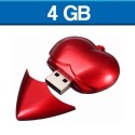 Memoria USB de 4 GB en forma de corazon