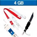 Memoria USB de 4 GB en cordon porta gafete