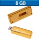 Memoria USB de 8 GB dorada
