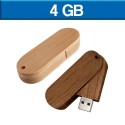 Memoria USB de 4 GB con proteccion de madera