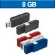 Memoria USB de 8 GB retractil