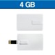 Memoria USB de 4 GB tipo tarjeta Slim