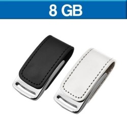 Memoria USB de 8 GB envolvente de piel