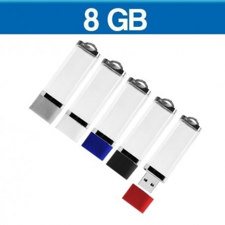 Memoria USB de 8 GB transparente