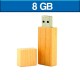 Memoria USB de 8 GB bambu natural