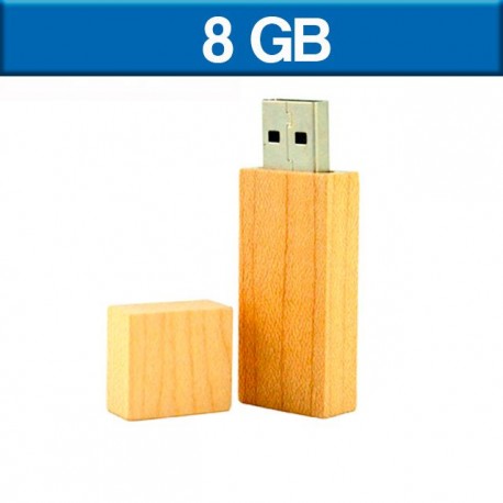 Memoria USB de 8 GB bambu natural