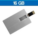Memoria USB de 16 GB tipo tarjeta de metal