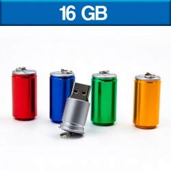 Memoria USB de 16 GB en forma de lata