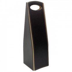 Estuche triangular para vinos de piel