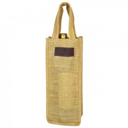 Porta vinos de yute