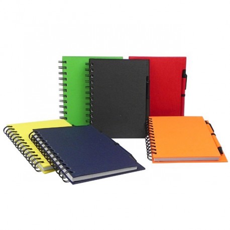 Libreta Lisa con espiral