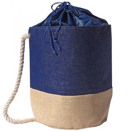 Bolsa bicolor rafia