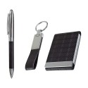 Set Prince bolígrafo llavero y porta tarjetas en curpiel y metal