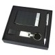 Set Prince bolígrafo llavero y porta tarjetas en curpiel y metal