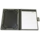 Porta Ipad Damasco de tela y curpiel
