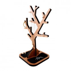 Joyero Arbol de chapa de caoba