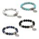 Pulsera Osaka con gemas naturales de color