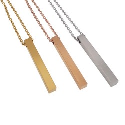 Collar con barra bañado
